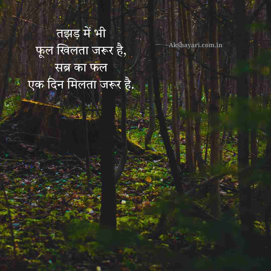 Sabar Shayari in Hindi