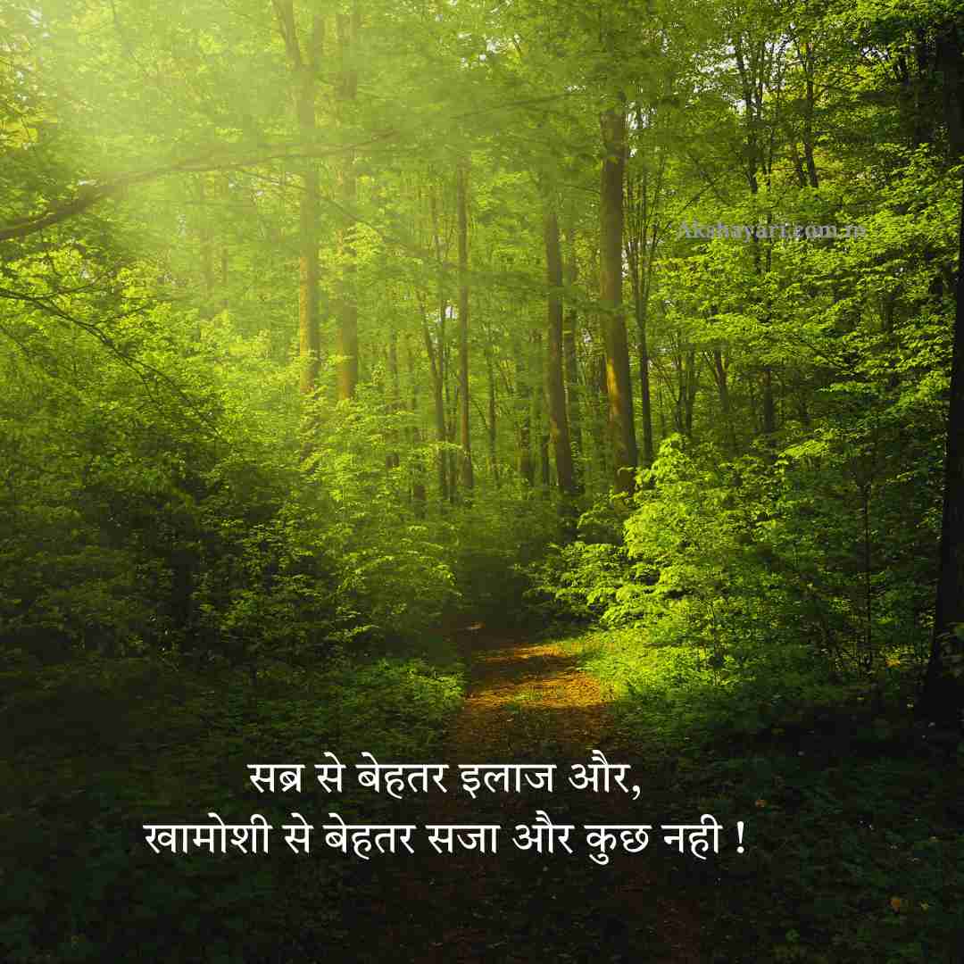 Sabar Shayari in Hindi